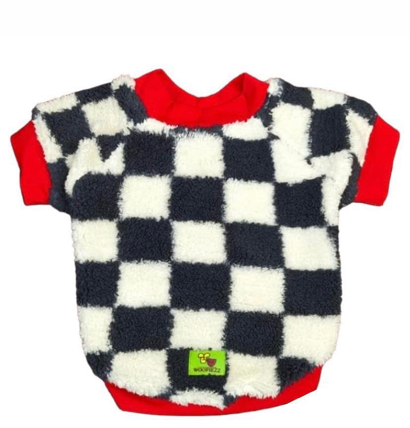 Cozy Checkered Winter Sweater for Dogs